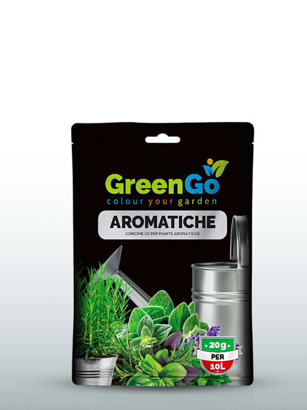 GreenGo per piante aromatiche - Concime idrosolubile in busta da 100 grammi