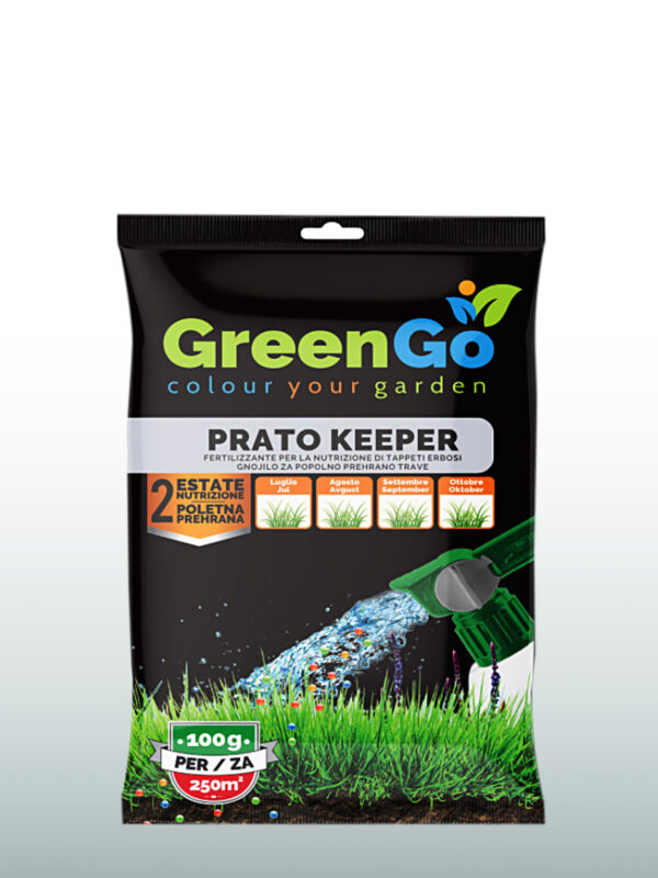 GreenGo - Busta monodose di concime idrosolubile per tappeti erbosi. Concimazione estiva.