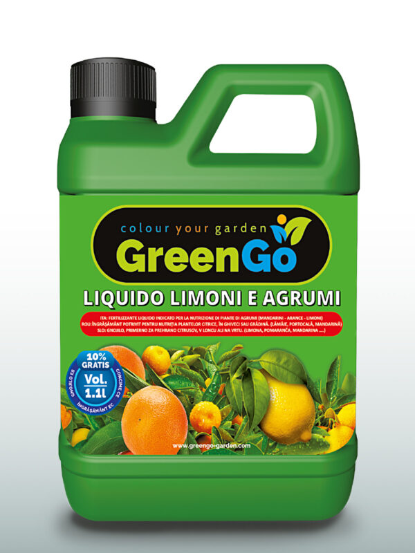 GreenGo concime liquido per limoni e agrumi.