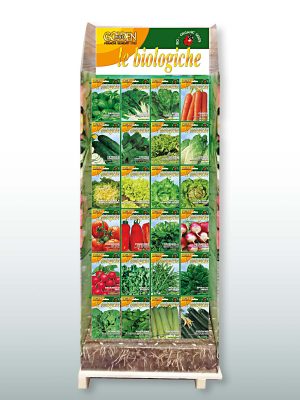 Espositore Franchi Sementi 480 buste Golden Line "Le Biologighe"