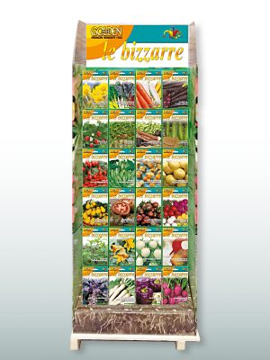 Espositore Franchi Sementi 480 buste Golden Line "Le Bizzarre"Espositore Franchi Sementi 480 buste Golden Line "Le Bizzarre"