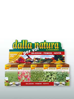 Espositore Franchi Sementi per scatolette di sementi da Sovescio.