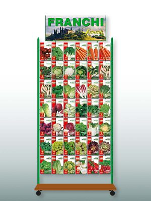 Espositore Franchi Sementi con 42 ganci
