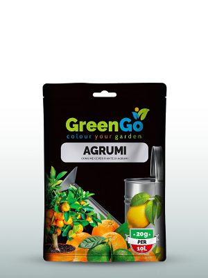 GreenGo - Busta monodose di concime idrosolubile per piante di agrumi.